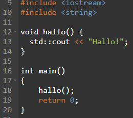 C++ functies