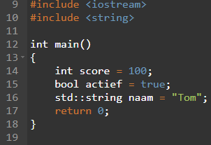 C++ datatypes