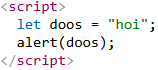 javascript variabelen
