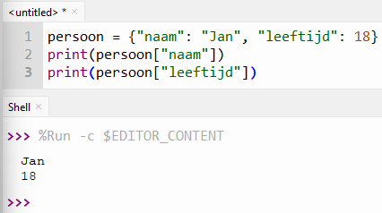 Python dictionary