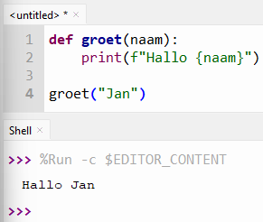 Python functies