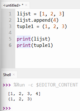 Python lijsten