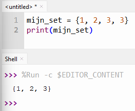 Python sets