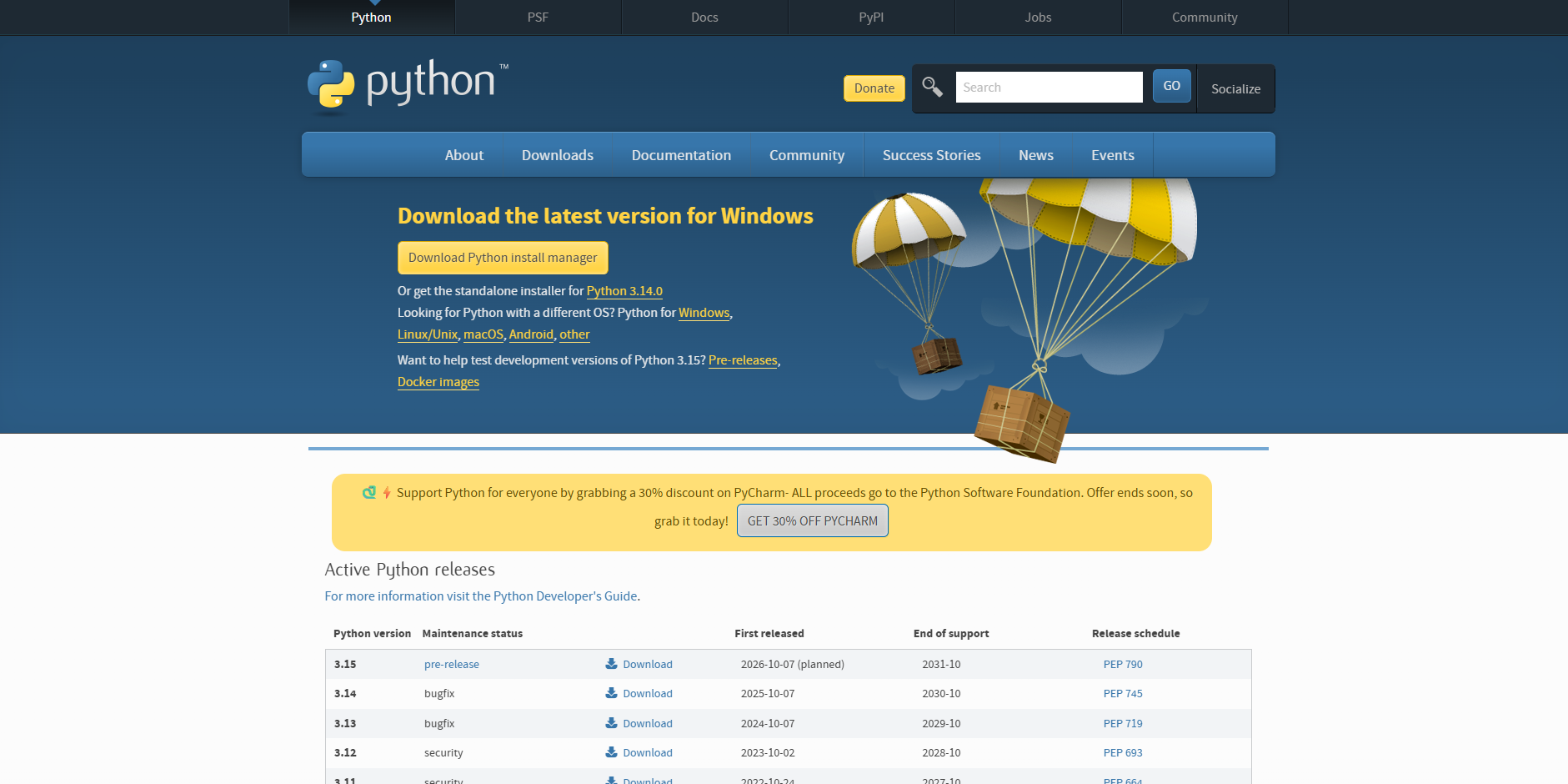 Python installatie